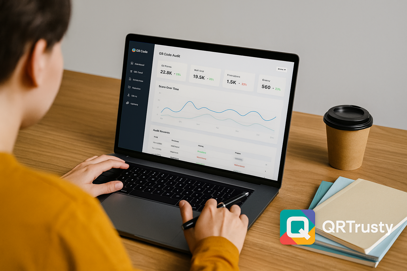 لوحة تحليلات لمسح رموز QR